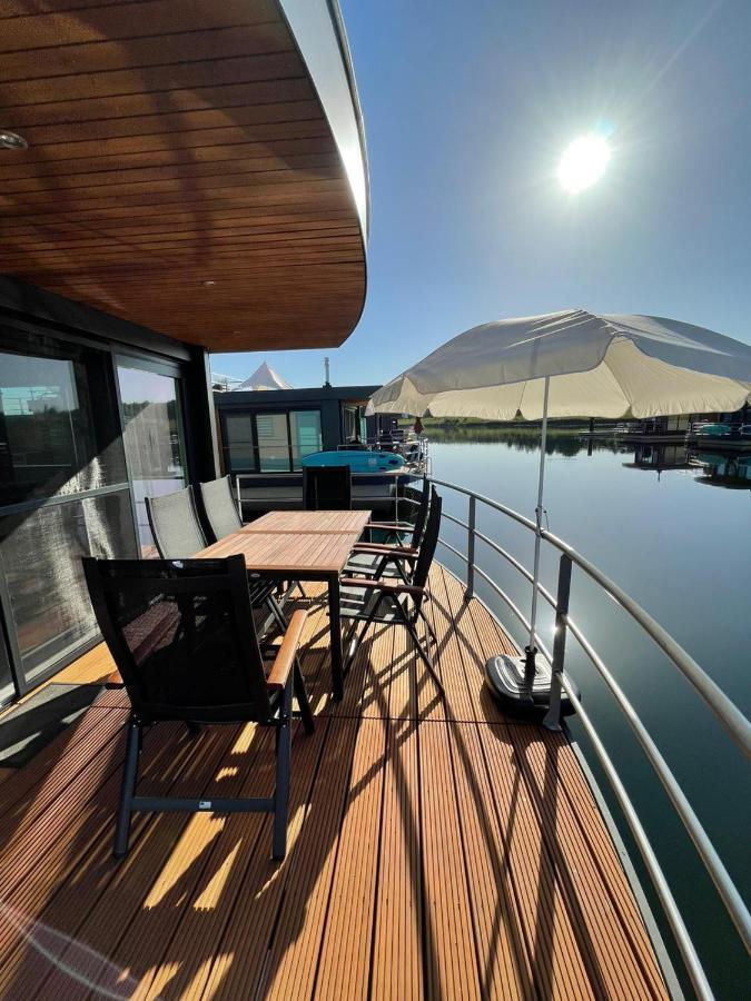 Hausboot Vroni Am Baerwaldersee Klitten Exterior foto