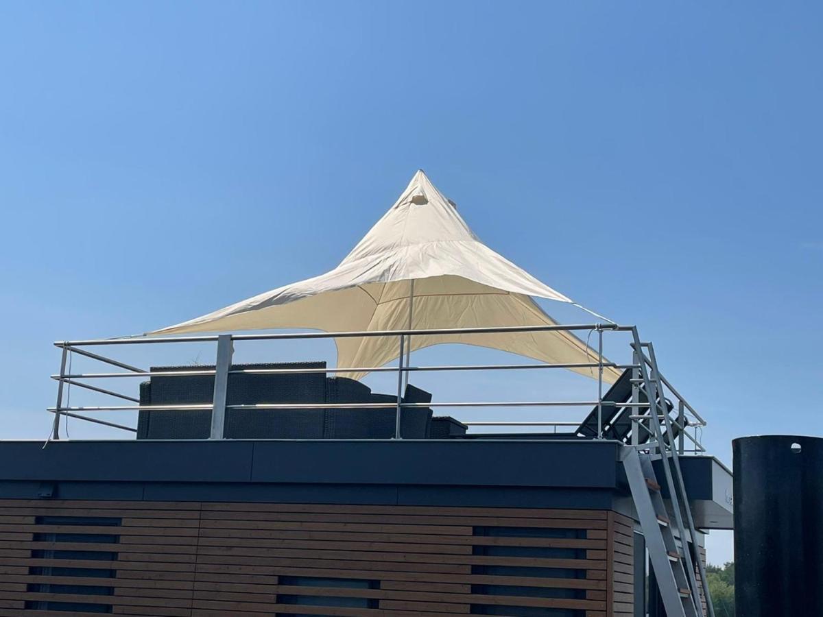 Hausboot Vroni Am Baerwaldersee Klitten Exterior foto