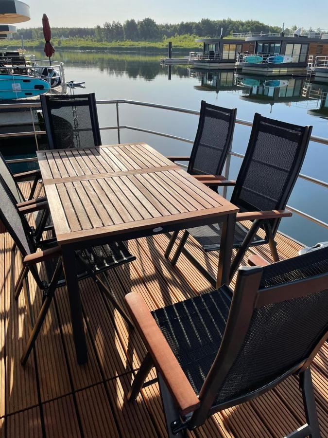 Hausboot Vroni Am Baerwaldersee Klitten Exterior foto