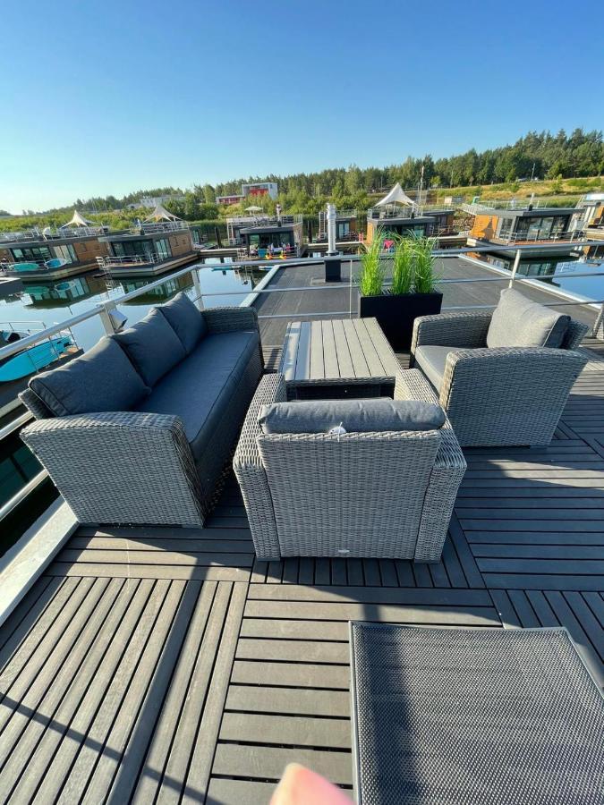 Hausboot Vroni Am Baerwaldersee Klitten Exterior foto