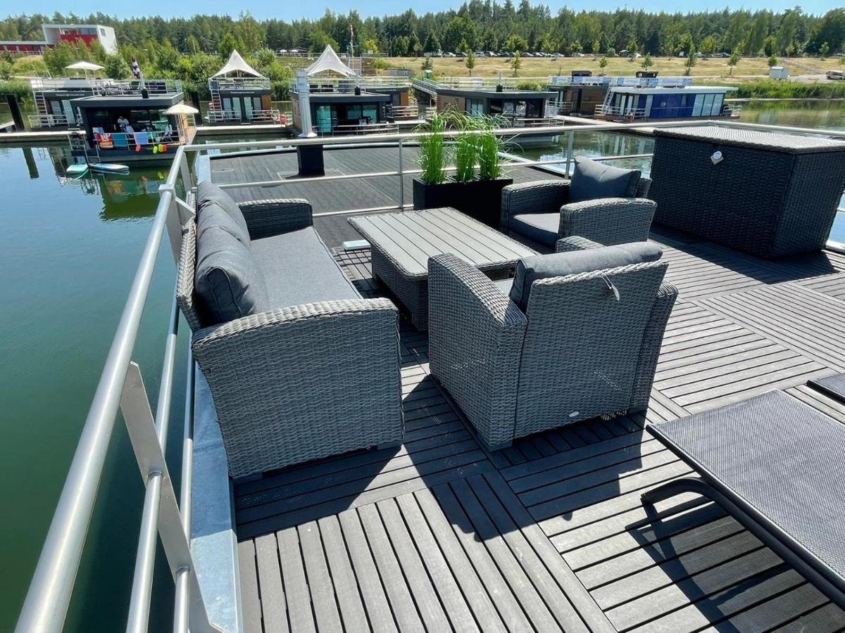 Hausboot Vroni Am Baerwaldersee Klitten Exterior foto