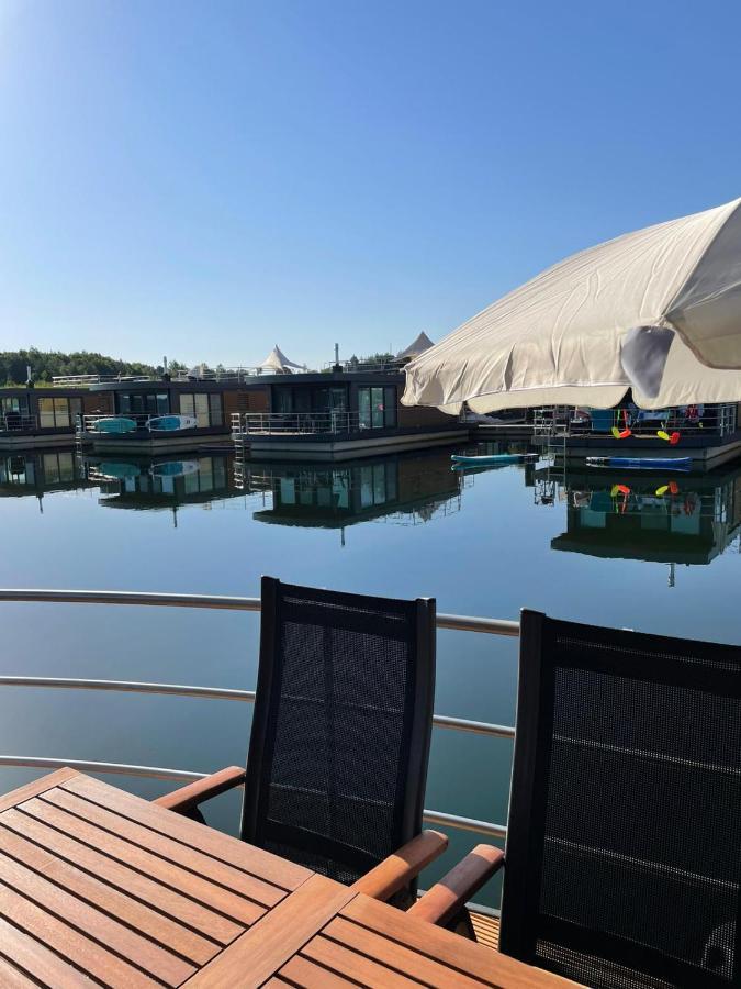 Hausboot Vroni Am Baerwaldersee Klitten Exterior foto